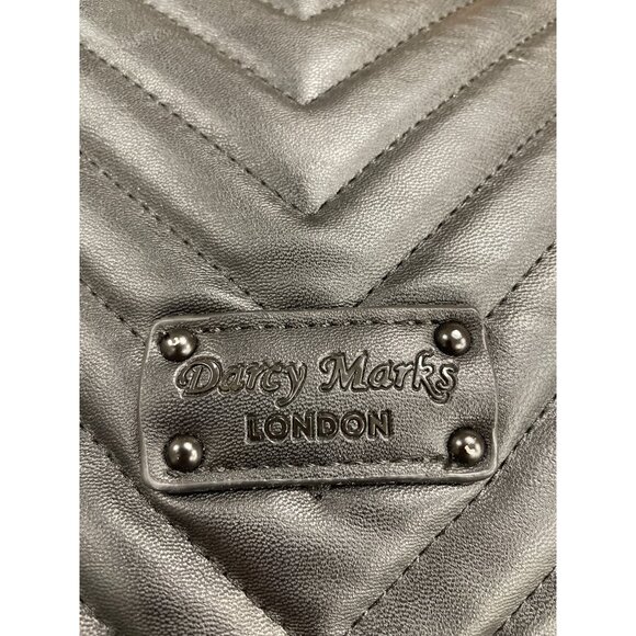 Darcy Marks Women's Black Quilted Crossbody Handbag Purse SKU 1453 - Picture 6 of 8